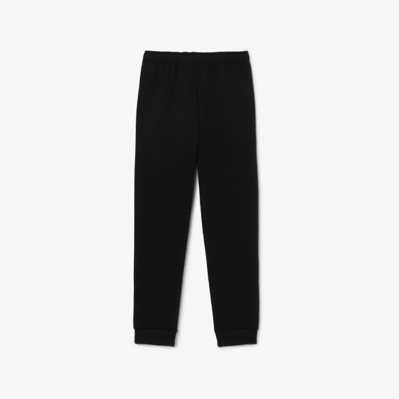Pantalon de survêtement mixte molleton enfant LACOSTE noir