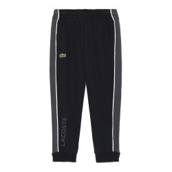 Pantalon de survêtement color-block enfant  en Coton LACOSTE noir