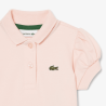 Ensemble Stretch Piqué pour nourrissons Robe & Bloomer LACOSTE Rose