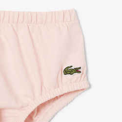 Ensemble Stretch Piqué pour nourrissons Robe & Bloomer LACOSTE Rose