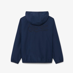 Coupe-vent à capuche enfant LACOSTE bleu marine