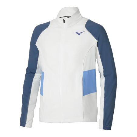 Veste Frontier Shadow MIZUNO blanche et bleue