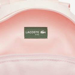 Sac à dos enfant imprimé avec poche intérieure LACOSTE rose