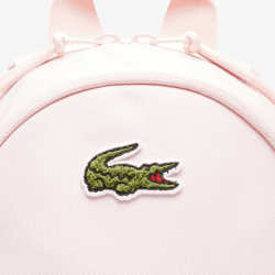 Sac à dos enfant imprimé avec poche intérieure LACOSTE rose