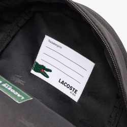 Sac à dos enfant imprimé avec poche intérieure LACOSTE noir