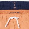 Short de bain Lacoste junior uni en taffetas LACOSTE Orange