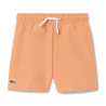 Short de bain Lacoste junior uni en taffetas LACOSTE Orange