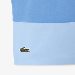 Maillot de Bain Rayé Enfant  Léger en Taffetas Recyclé LACOSTE bleu