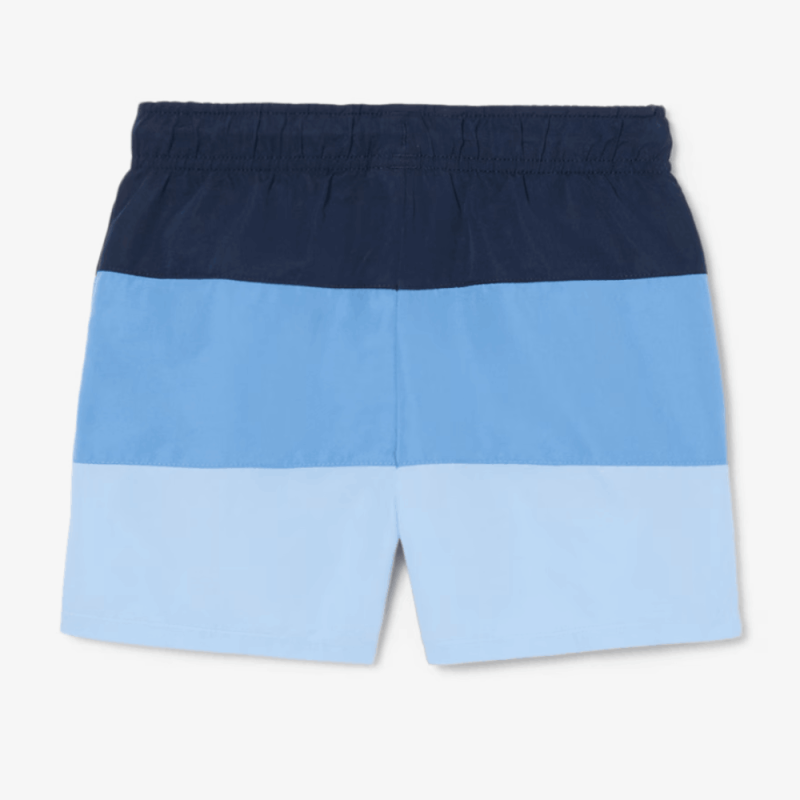 Maillot de Bain Rayé Enfant  Léger en Taffetas Recyclé LACOSTE bleu