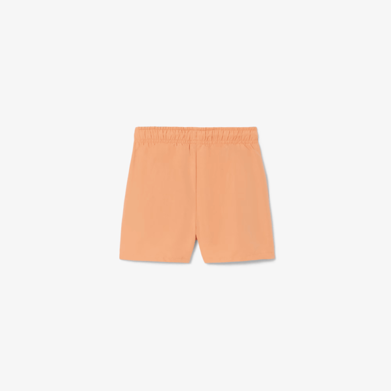 Short de bain Lacoste junior uni en taffetas LACOSTE Orange
