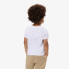 T-shirt Enfant en Coton avec Imprimé Crocodile Aquarelle Confortable et Sportif LACOSTE blanc