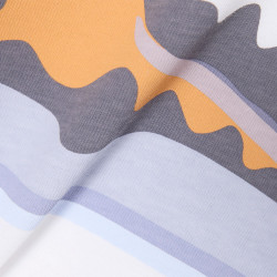 T-shirt Enfant en Coton avec Imprimé Crocodile Aquarelle Confortable et Sportif LACOSTE blanc