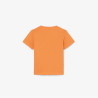 T-shirt enfant coton imprimé graphique LACOSTE orange