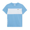 T-shirt enfant color-block coton graphique LACOSTE bleu