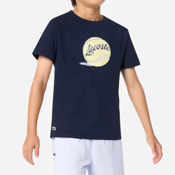 T-Shirt enfant avec imprimé LACOSTE bleu marine