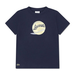 T-Shirt enfant avec imprimé LACOSTE bleu marine
