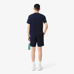 Short  Sport Homme en Taffetas Diamanté léger et confortable Lacoste bleu nuit
