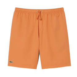 Short Sport Homme en Taffetas Diamanté léger et confortable Lacoste Orange
