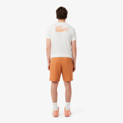 Short  Sport Homme en Taffetas Diamanté léger et confortable Lacoste Orange