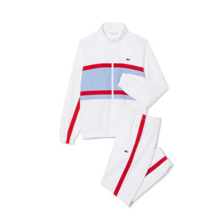 Ensemble survêtement Sport imprimé LACOSTE blanc