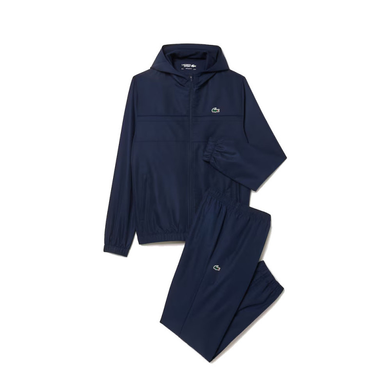 Ensemble survêtement Sport taffetas diamanté LACOSTE bleu marine