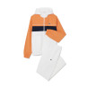 Ensemble survêtement Sport taffetas diamanté LACOSTE blanc et orange