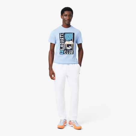 Pantalon de survêtement Sport stretch Confort & Liberté de Mouvement  LACOSTE blanc