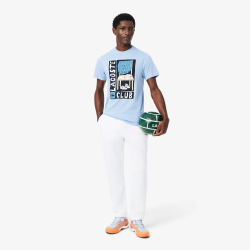 Pantalon de survêtement Sport stretch Confort & Liberté de Mouvement  LACOSTE blanc