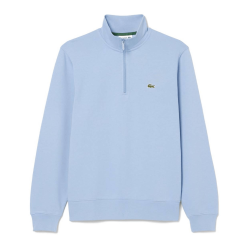 Sweatshirt col montant zippé molleton  Style Intemporel & Confort Lacoste bleu clair