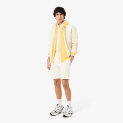 Sweatshirt Zippé à Capuche  Classic Fit Molleton – Confort & Style Intemporel Lacoste Jaune pastel