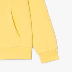 Sweatshirt Zippé à Capuche  Classic Fit Molleton – Confort & Style Intemporel Lacoste Jaune pastel