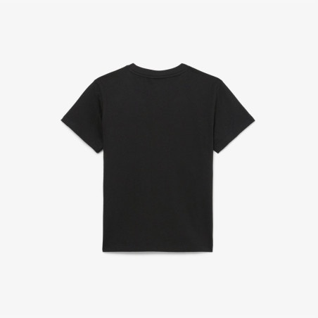 T-shirt en coton brodé confortable, respirant et stylé LACOSTE noir