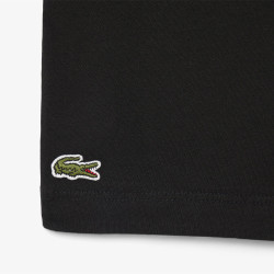 T-shirt en coton brodé confortable, respirant et stylé LACOSTE noir