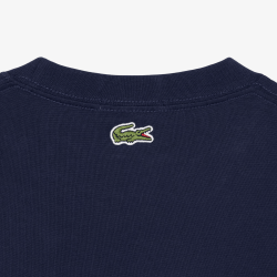 T-shirt Manches Longues  en Coton – Confort & Style Intemporel Lacoste bleu nuit