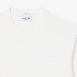 T-shirt Manches Longues  en Coton – Confort & Style Intemporel Lacoste blanc