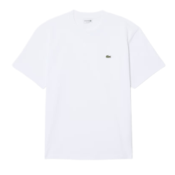T-shirt  Jersey de Coton Épais – Style Chic & Décontracté Lacoste blanc