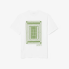 T-shirt en maillot  avec imprimé court de tennis au dos Confort & Style - Lacoste blanc