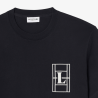 T-shirt en jersey épais brodé Confort premium et style élégant au quotidien - Lacoste noir
