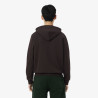 Sweatshirt Zippé à Capuche Classic Fit Molleton – Confort & Style Intemporel Lacoste marron