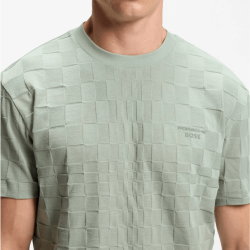 T-shirt Porsche x BOSS  décontracté en jacquard de coton BOSS vert clair
