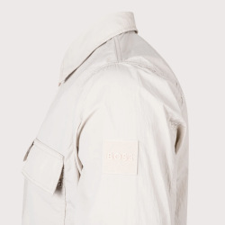 Surchemise  Lotape Chemise  -Look Casual et Utility HUGO BOSS gris clair