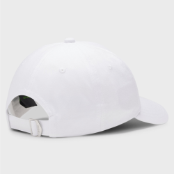 Casquette en serge de coton avec illustrations de tennis BOSS blanc