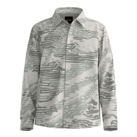 Surchemise Leldon M - Style Moderne et Polyvalent BOSS gris/vert