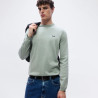 Pull en coton avec détails contrastants KN_Ever-X CN  BOSS vert clair