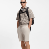 Short Regular Fit en twill déperlant et à séchage rapide BOSS Light Beige