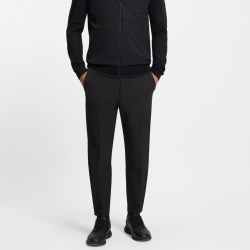 Pantalon à coupe effilée avec finition hydrofuge BOSS noir