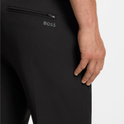Pantalon à coupe effilée avec finition hydrofuge BOSS noir