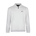 Sweat en coton mélangé avec logo brodé SW_Member FZ  BOSS blanc