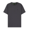 T-shirt Regular  en coton stretch avec logo contrastant  TEE HUGO BOSS  Gris foncé