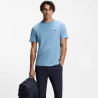 T-shirt Regular  en coton stretch avec logo contrastant  TEE HUGO BOSS bleu pastel